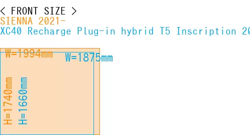 #SIENNA 2021- + XC40 Recharge Plug-in hybrid T5 Inscription 2018-